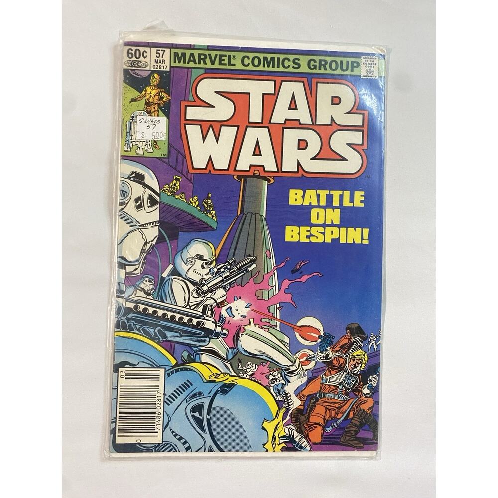 Star Wars 57 Marvel Comics 1982 Battle on Bespin Newsstand Vintage Copper Age